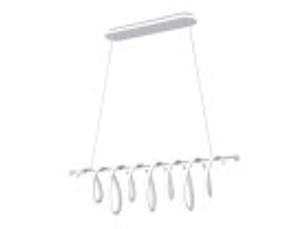 Fabrilamp premium, suspension, moderne, led, 157 w, 13884 lm, 3000-4000-6000 k, blanc, 55-119.5 x 90 x 15 cm
