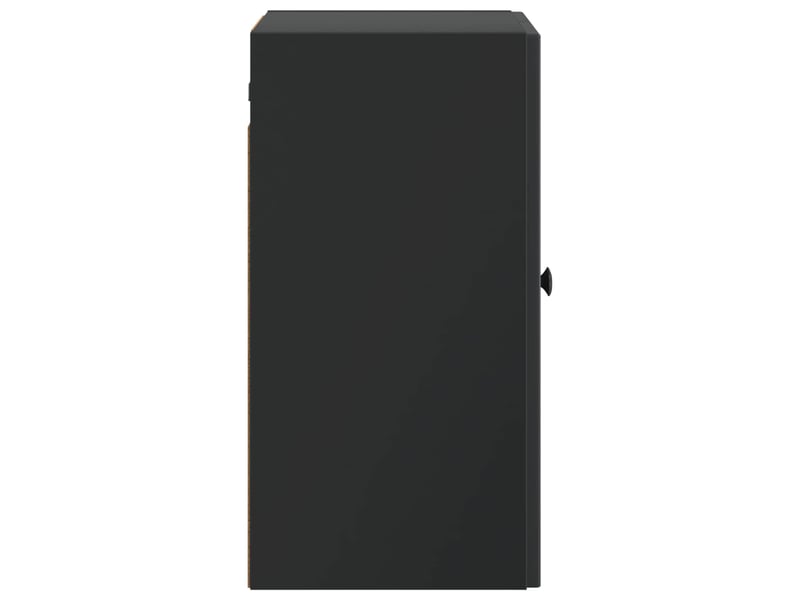  Armoire murale salon, meuble de rangement noir 59 x 31 x 60 cm bois d'ingénierie shl6198  - Conforama E