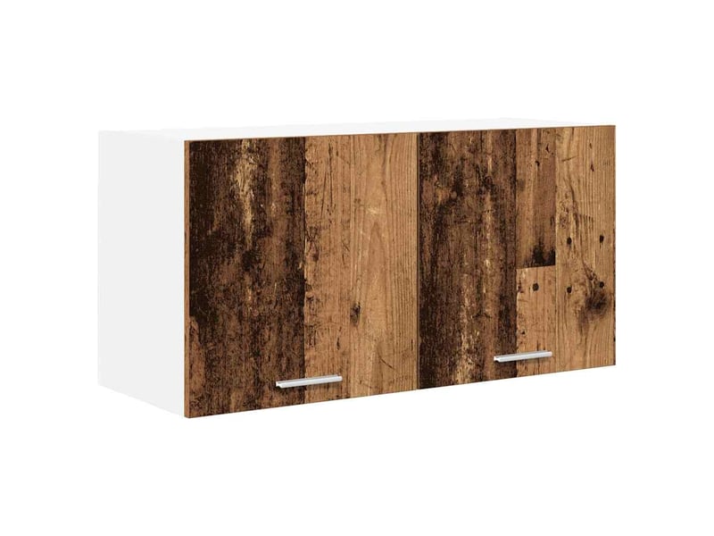 Meuble de rangement cuisine, armoire suspendue bois ancien 80x31x40cm bois d'ingénierie  - Conforama A
