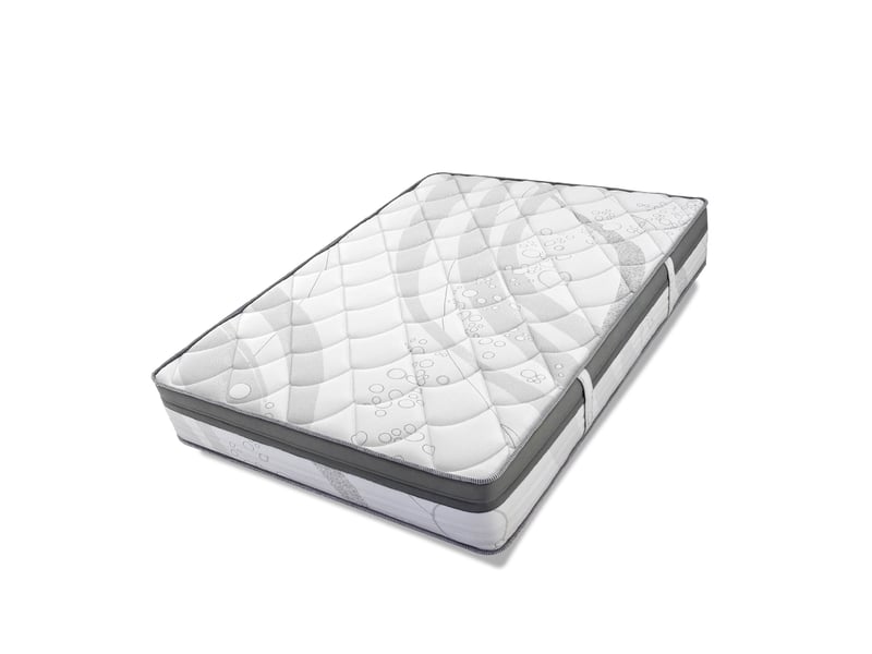  Matelas mousse hr + mémoire 90x190 cm - visco  - Conforama C