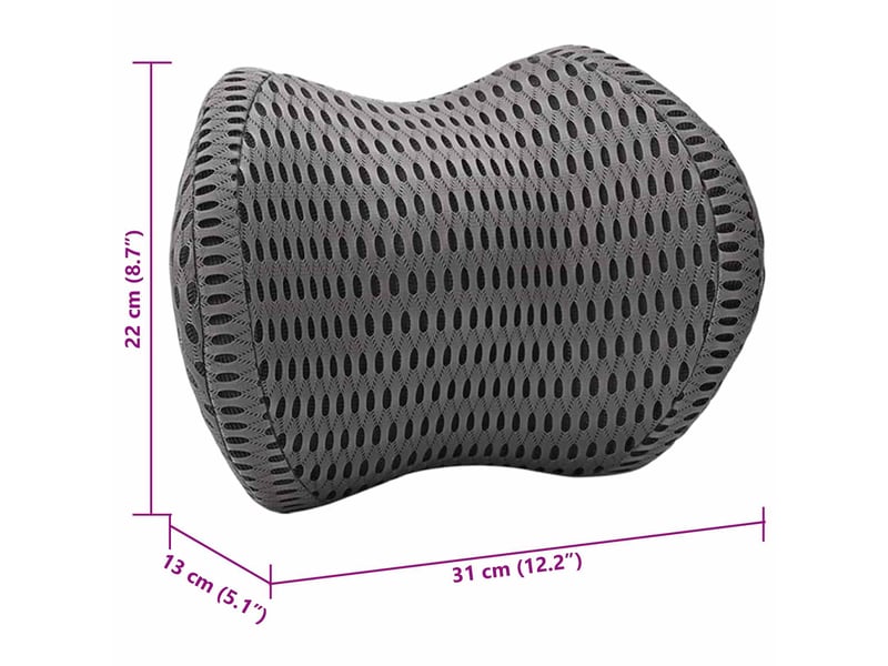  Oreiller, coussin cervical noir mousse à mémoire de forme cf51358  - Conforama E