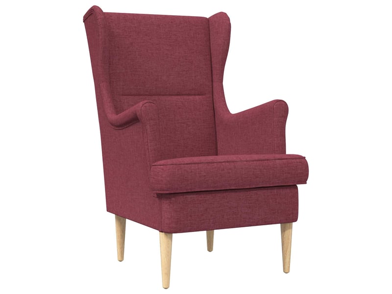  Vidaxl fauteuil bordeaux tissu  - Conforama D