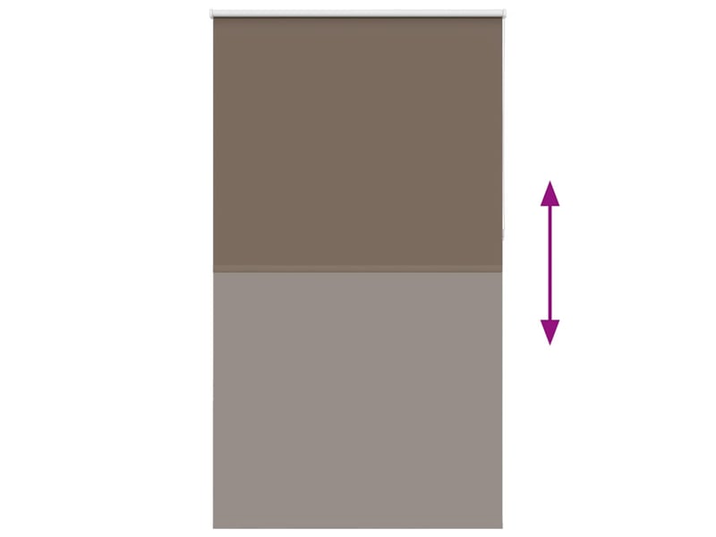 Store enrouleur occultant, store à rouleau café 140x210cm largeur du tissu cf45674 - Conforama E