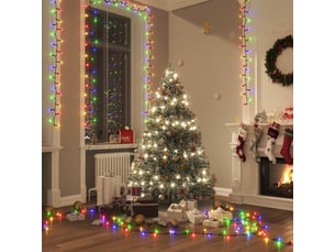 Guirlande led, éclairage de noël compacte avec 2000 led multicolores 45 m pvc cf62378