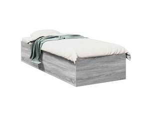 Lit simple 80x200 cm    coloris gris