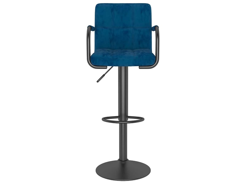  Lot de 2 tabouret de bar, chaise de bar bleu velours shl75047  - Conforama D