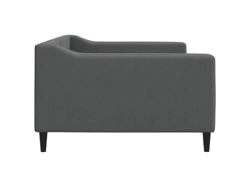  Lit simple- lit adulte -  lit de repos gris foncé 100x200 cm tissu  - Conforama C