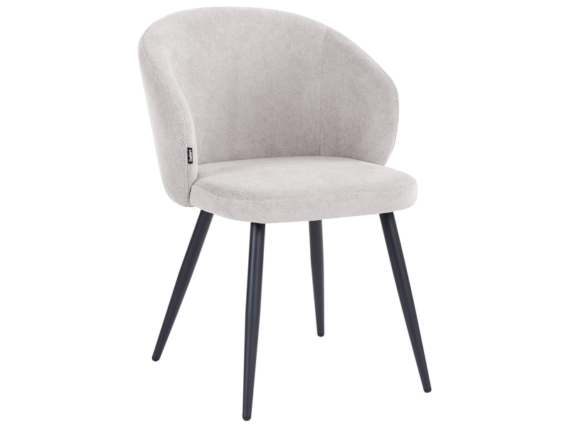 Lot de 2 chaises de salle à manger moundville tissu blanc cassé  - Conforama A
