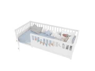Lit simple 90x190 cm    coloris blanc