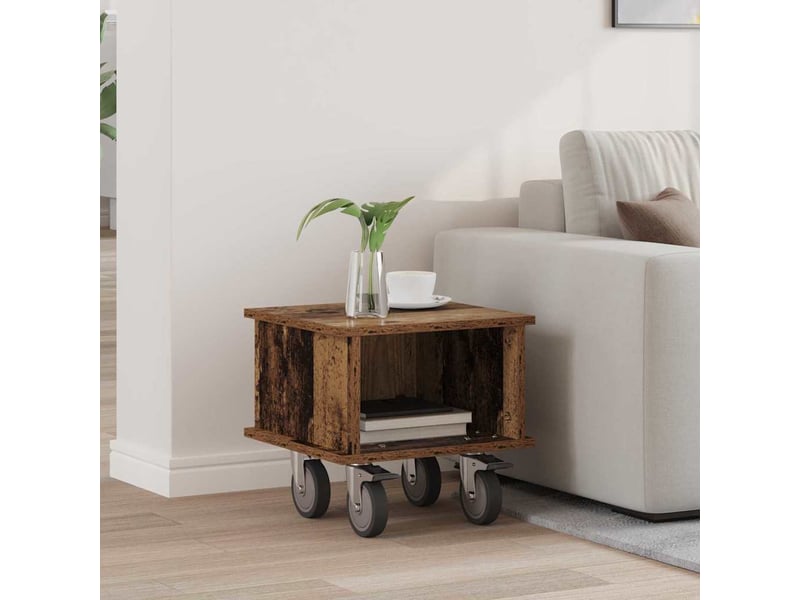  Meuble tv - banc tv - meuble de rangement 37 x 35 x 35 cm bois ancien bois d'ingénierie  - Conforama B