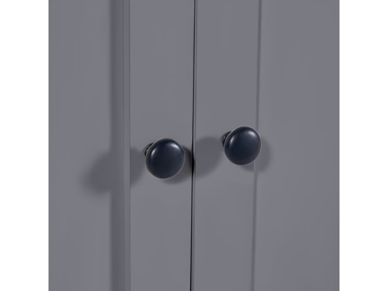 Table bar extensible gris 118-180 cm – 6 rangements, séparateur de pièce, salle à manger - Conforama E
