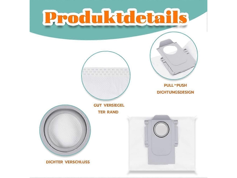  Dust bags for s7 maxv ultras7 pro ultramax+g10s pro,large capacity dust bags vacuum cleaner spare parts  - Conforama E
