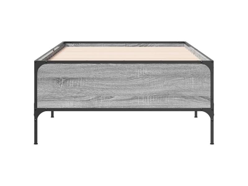  Lit simple- lit adulte -  cadre de lit sans matelas sonoma gris 100x200 cm  - Conforama C