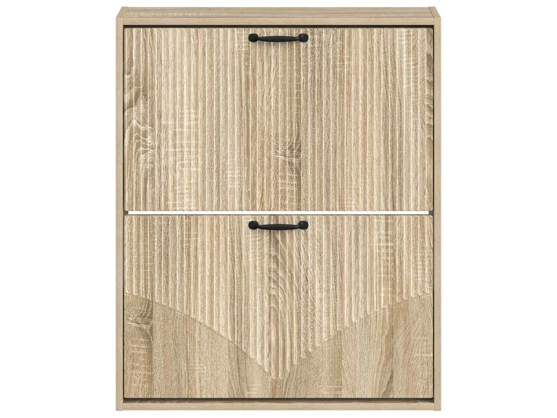  Meuble à chaussures mural, armoire à chaussures hoorn 71x17x86 cm chêne sonoma  - Conforama D