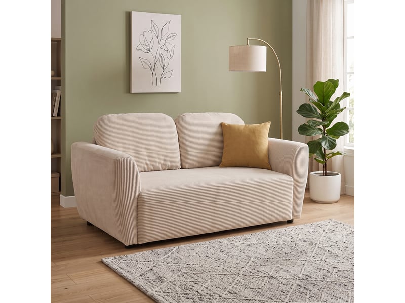  Canapé d'angle beige convertible 3 place  - Conforama X