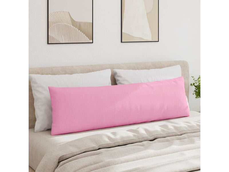  Lot de 2 coussins de canapé, coussins décoratifs tissu rose 145 x 40 cm cf58929  - Conforama D