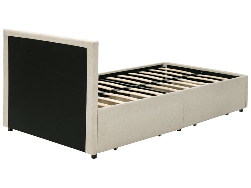 Lit avec rangement 90x190 cm  - Conforama D