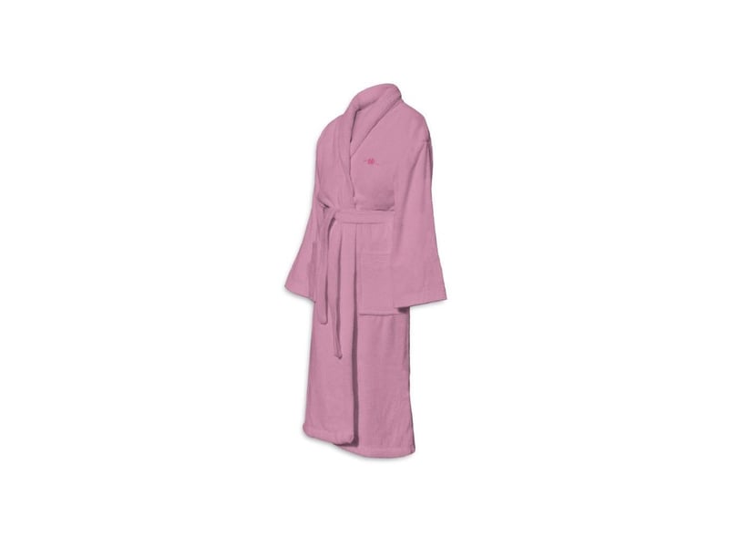  Peignoir de bain unisexe coton 500 gm2 avec capuche s rose manches longues LET3701393720397 - Conforama B