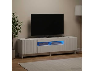 Meuble tv coloris blanc 1 cm <strong></strong> <strong></strong>