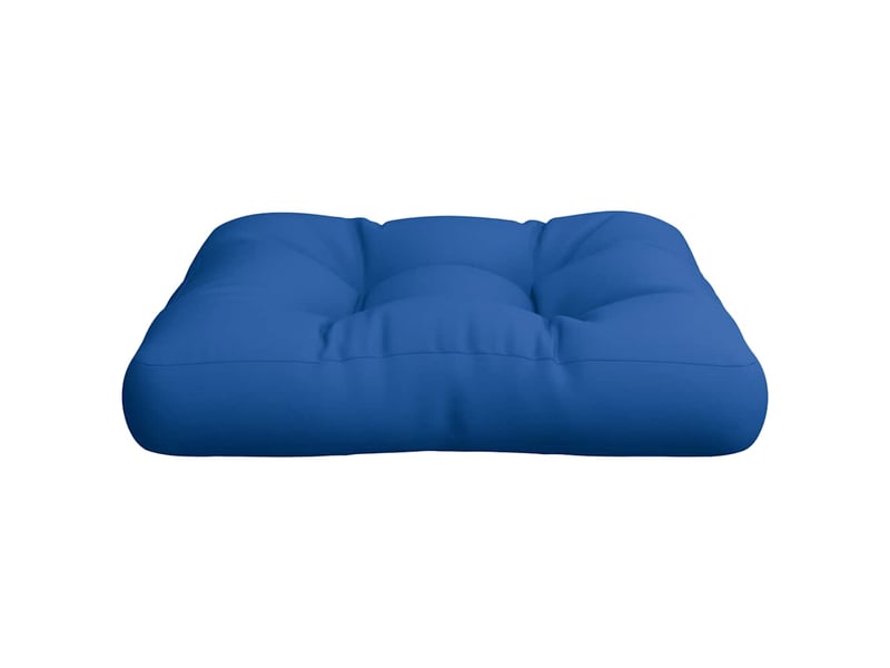  Coussin de palette, coussin de chaise, coussin de canapé bleu 58x58x10 cm tissu cf55298  - Conforama D