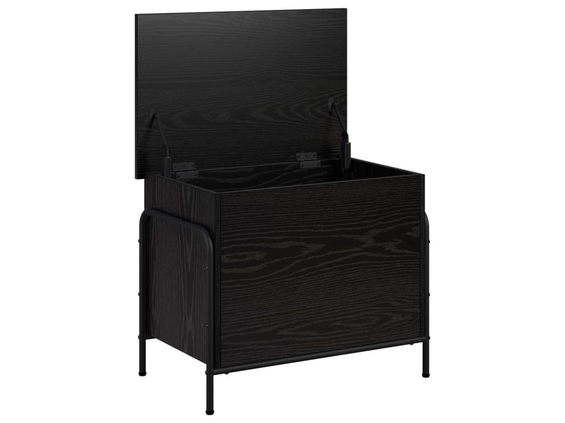  Boîte de rangement, coffre de rangement chêne noir 80x40x49,5 cm shl67975  - Conforama C