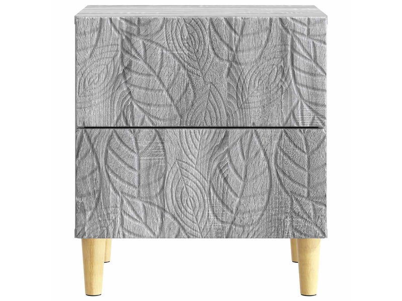 Table de chevet 2 pièces sonoma gris 43 x 34,5 x 48 cm - Conforama D