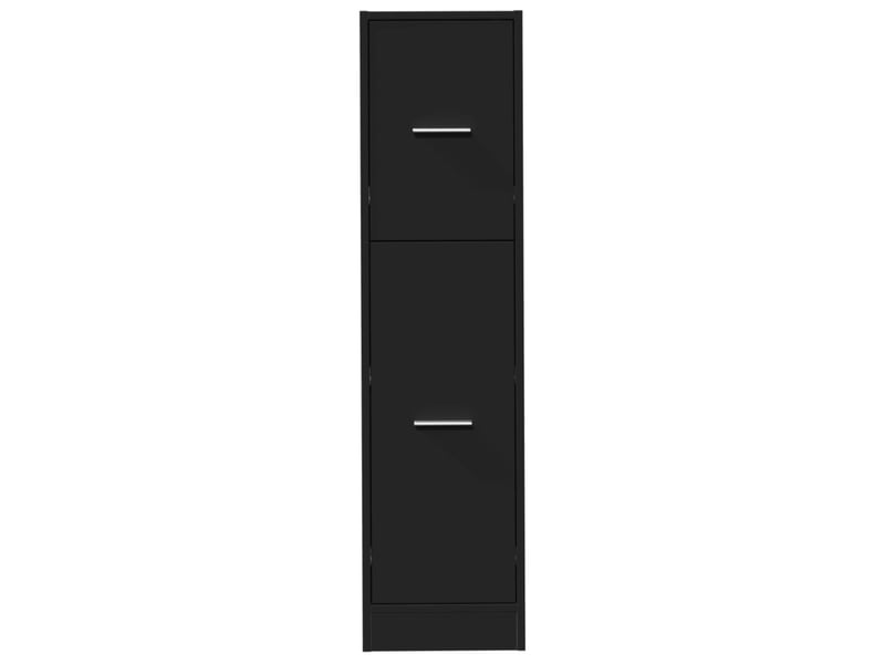 Meuble de rangement, armoire d'apothicaire noir 30x41x118 cm bois d'ingénierie  - Conforama E