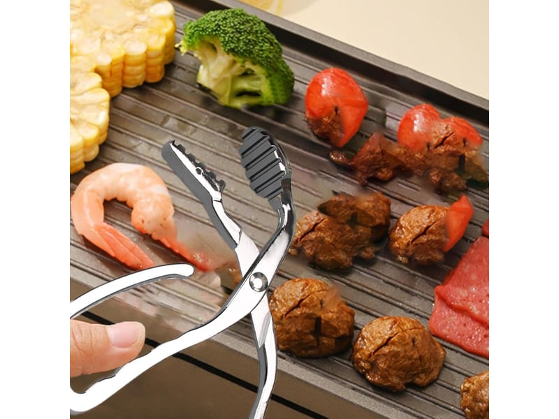  Pince anti-brûlure, pince à pizza pince anti-brûlure pour plats chauds pince anti-brûlure pour bols avec force de serrage réglable  - Conforama C