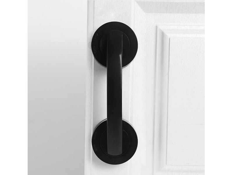  Poignée à ventouse puissante, étagères pour tiroirs de réfrigérateur de salle de bain, poignées d'armoire avec ventouse (noire, grande)  - Conforama B