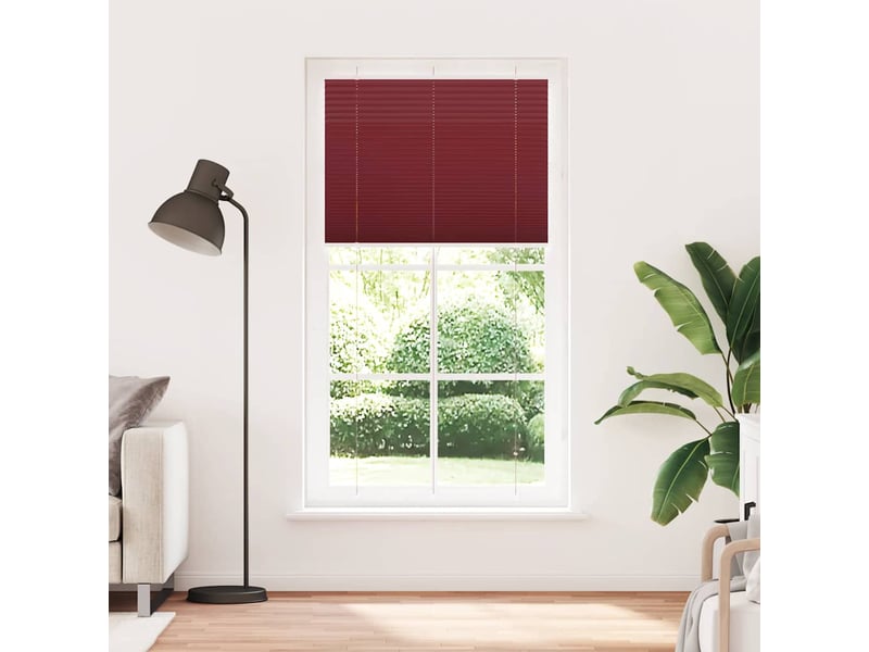 Store plissé, store de fenêtre rouge bordeaux 105x200 cm largeur du tissu 104,4cm cf47023 - Conforama A