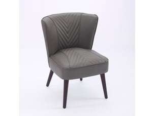 Fauteuil fixe <strong>HAUSS SPOLE</strong> <strong></strong> 100% Cuir gris vendu A l'unité