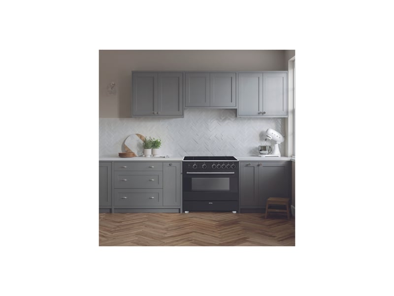 Cuisiniere induction 90x60 avec four multifonction 115 l et 5 foyers 7471831 - Conforama C