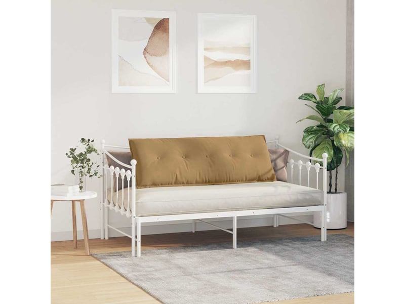 Coussin de dos, coussin de dossier marron 140 x 50 cm tissu en velours côtelé cf54799 - Conforama D