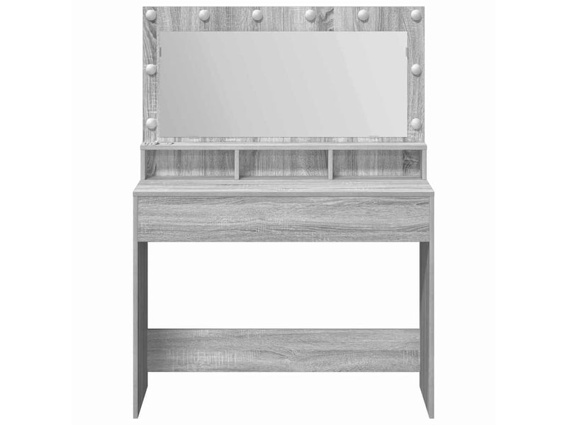 Coiffeuse, table de toilette gris sonoma 100x41x135 cm - Conforama D