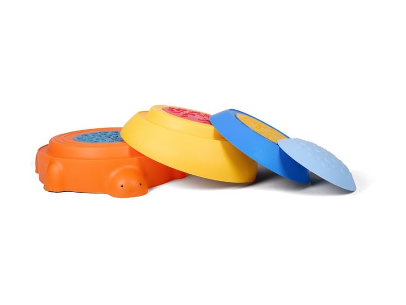  Tortue d'équilibre muffik - 4 pièces, multicolore MFA-01-4 - Conforama B