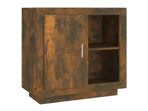 Buffet - bahut - meuble de rangement chêne fumé 80x40x75 cm