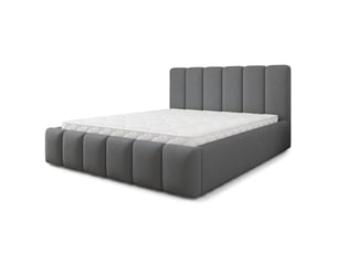 Lit coffre 140x200 cm MASSENO   coloris gris