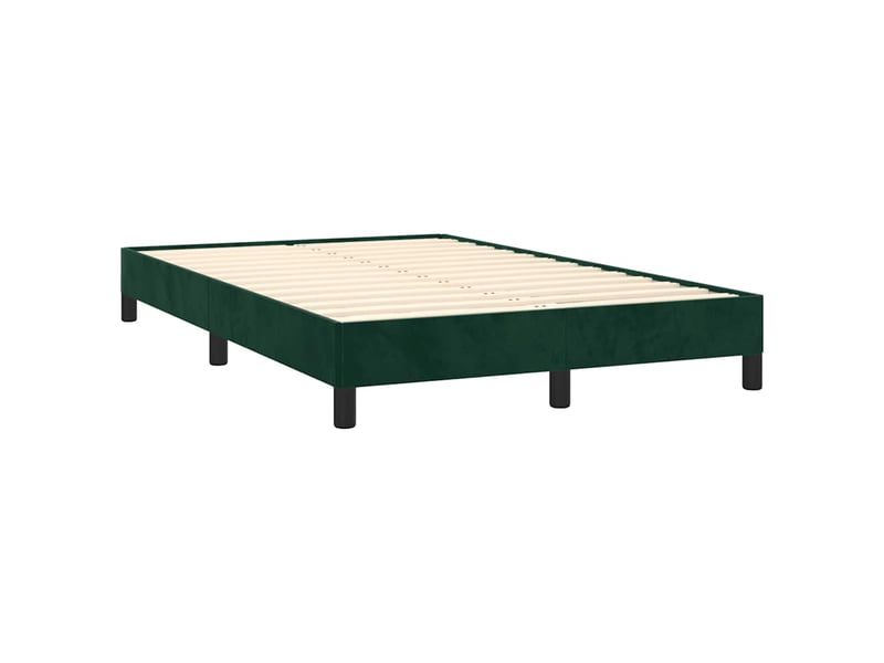  Lit double- lit adulte -  cadre de lit sans matelas vert foncé 120x190 cm velours  - Conforama B