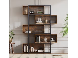 Bibliotheque coloris  bicolore 5 étagère(s) <strong>DESMIU</strong> <strong></strong> - 121 cm x 176 cm