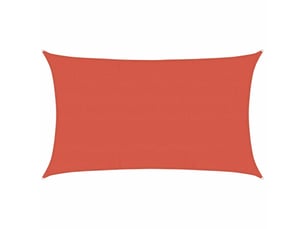 Voile d'ombrage - voile d'ombre - voile parasol 160 gm² terre cuite 5x8 m pehd