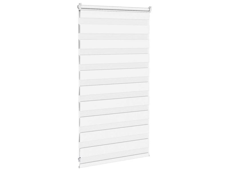Store zèbre, store de fenêtre blanc 75x100 cm largeur du tissu 70,9 cm polyester cf48420 - Conforama D