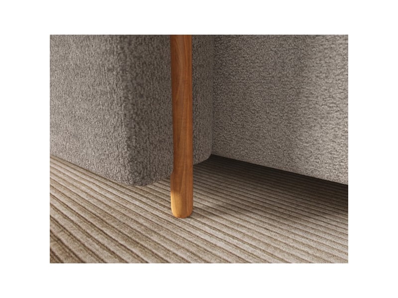  Canapé d'angle convertible arvessa marron clair chenille – angle gauche  - Conforama E