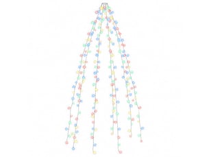 Guirlande lumineuse d'arbre de noël 250 led colorées 250 cm