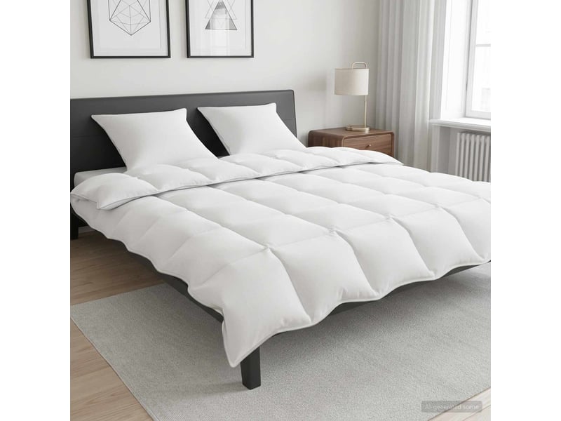  Duvet d'hiver - couette blanc 200 x 220 cm bambou  - Conforama B