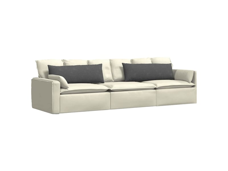  Lot de 2 coussins de canapé, coussins décoratifs gris foncé 120 x 40 cm cf59081  - Conforama C