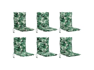 Lot de 6 coussins de chaise à dossier haut gemert cf59365