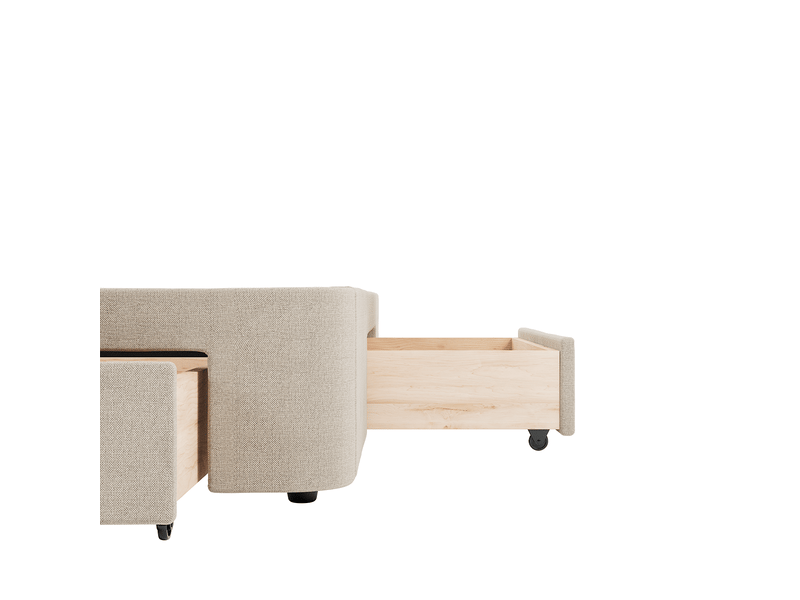  Sommier beige 3 tiroirs nova 140x200 cm slome  - Conforama E
