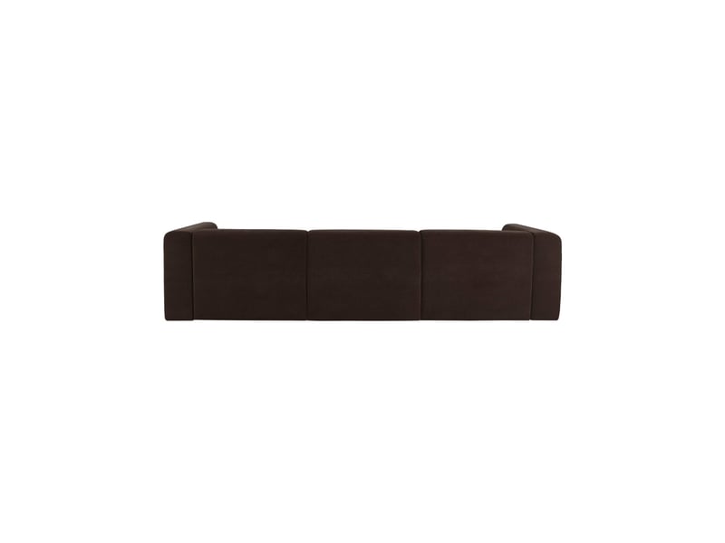  Canapé 4 places tissu marron - kosmo  - Conforama C