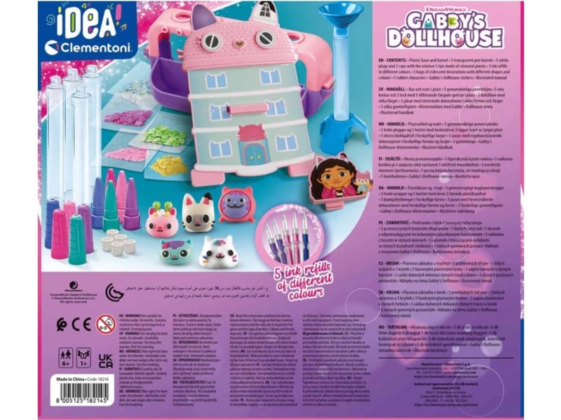  Coffret créatif clementoni 18214 idea - fabrique de stylos gabby 8005125182145 - Conforama B