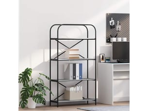 Étagère 4 niveaux, étagère de rangement 80 x 30 x 146 cm bois d'ingénierie shl892